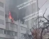 Російський дрон влучив в офісну будівлю в Києві