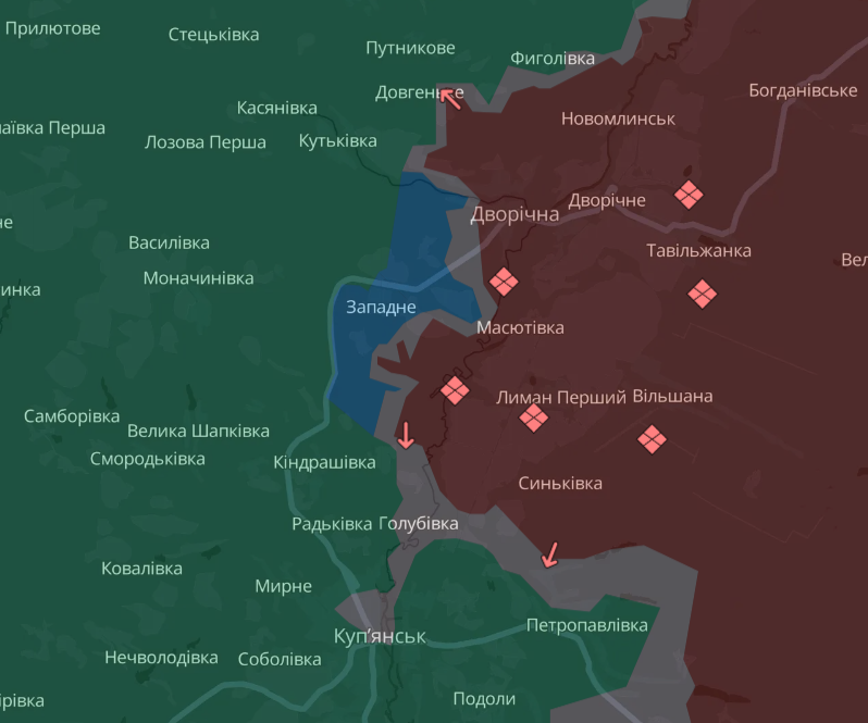Карта бойових дій в Україні станом на 7 жовтня 2026 року фото 3