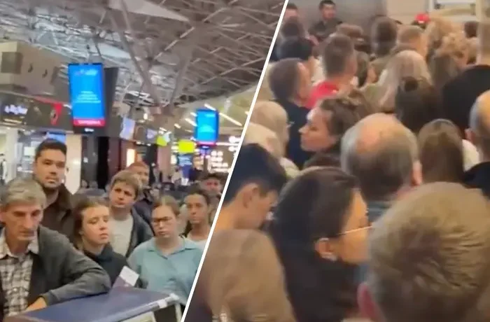 Авіаколапс у Москві: через атаку дронів затримано сотні рейсів (відео)
