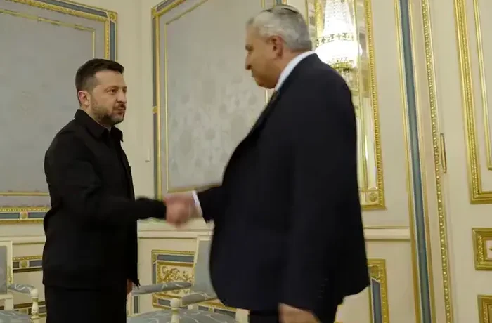 Зеленський зустрівся з міністром Ізраїлю, який ледве не потрапив під удар РФ