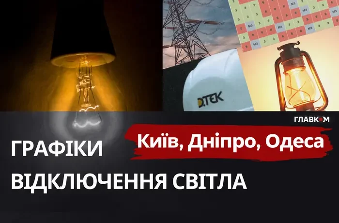 До 9,5 години без світла: графіки для Київщини, Одещини та Дніпропетровщини 17 жовтня 2026 року