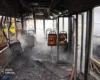 У Солом’янському районі Києва згоріли два автобуси на парковці (фото)