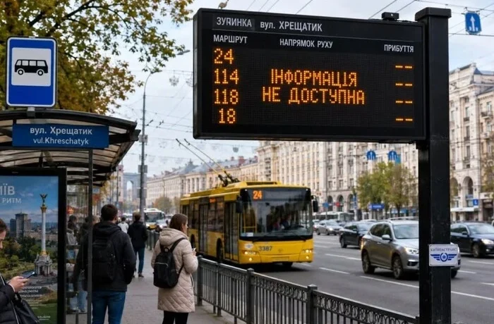«Київпастранс» купить електронні табло для зупинок майже на 12 млн грн
