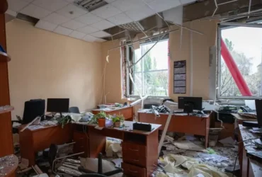 У Києві внаслідок обстрілу пошкоджено будівлю Рахункової палати