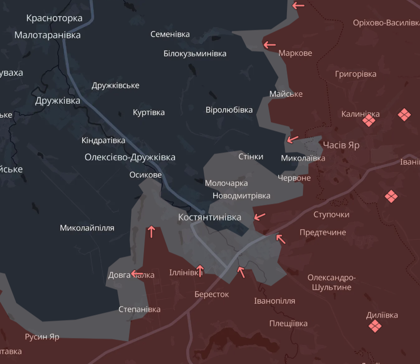 Карта бойових дій в Україні станом на 20 жовтня 2026 року фото 7