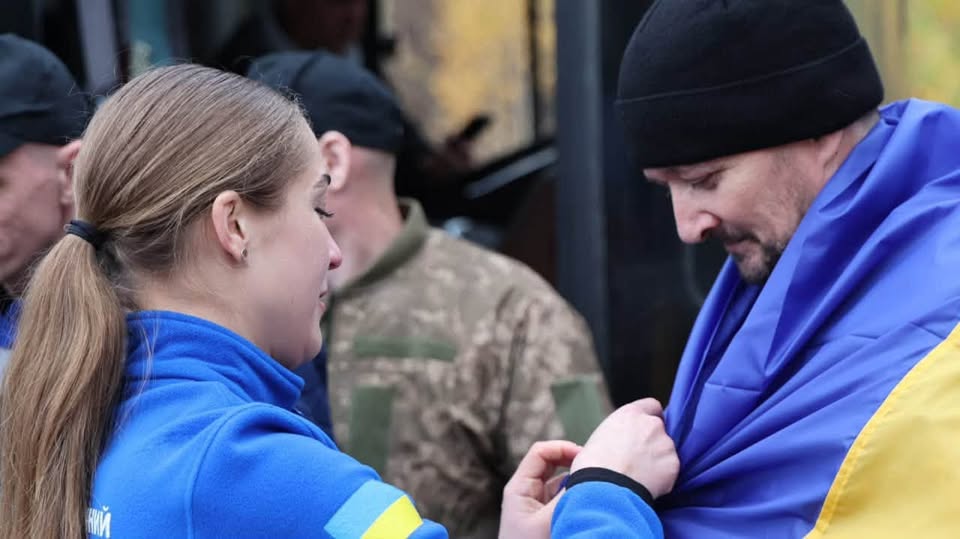 Повернений з полону військовий Олександр Щербаков