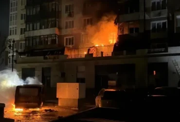 Атака на Умань: спалахнула багатоповерхівка, травмовано п’ятеро людей
