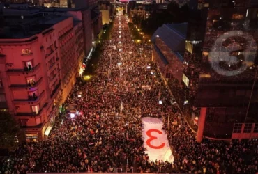 У Белграді 150 тис. людей вийшли на мітинг напередодні виборів