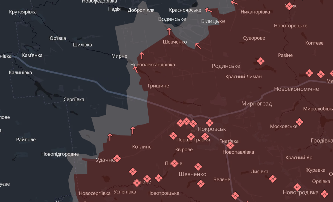 Карта бойових дій в Україні станом на 8 жовтня 2026 року фото 8