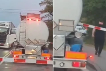 У Польщі потяг ледь не зіткнувся з автоцистерною (відео моменту)