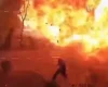 Удар дрона по дитсадку на Київщині: чоловік встиг врятуватися за мить до вибуху (відео)
