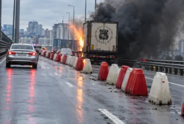 Рух «зеленої» гілки метро та автобусів змінено через пожежу на мосту