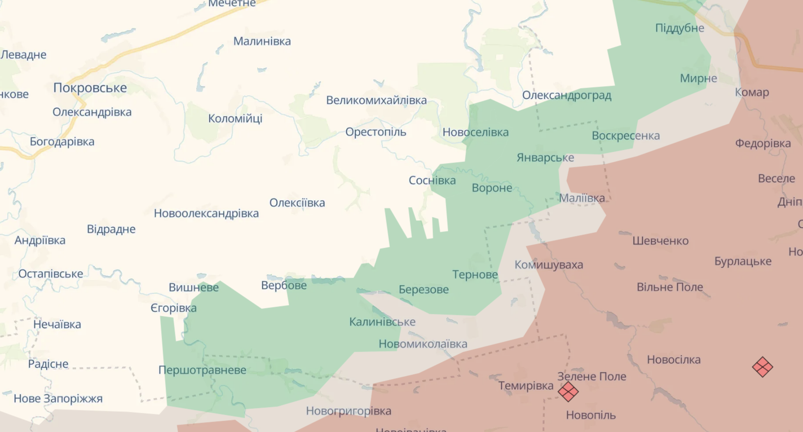 Карта бойових дій в Україні станом на 4 жовтня 2026 року фото 9