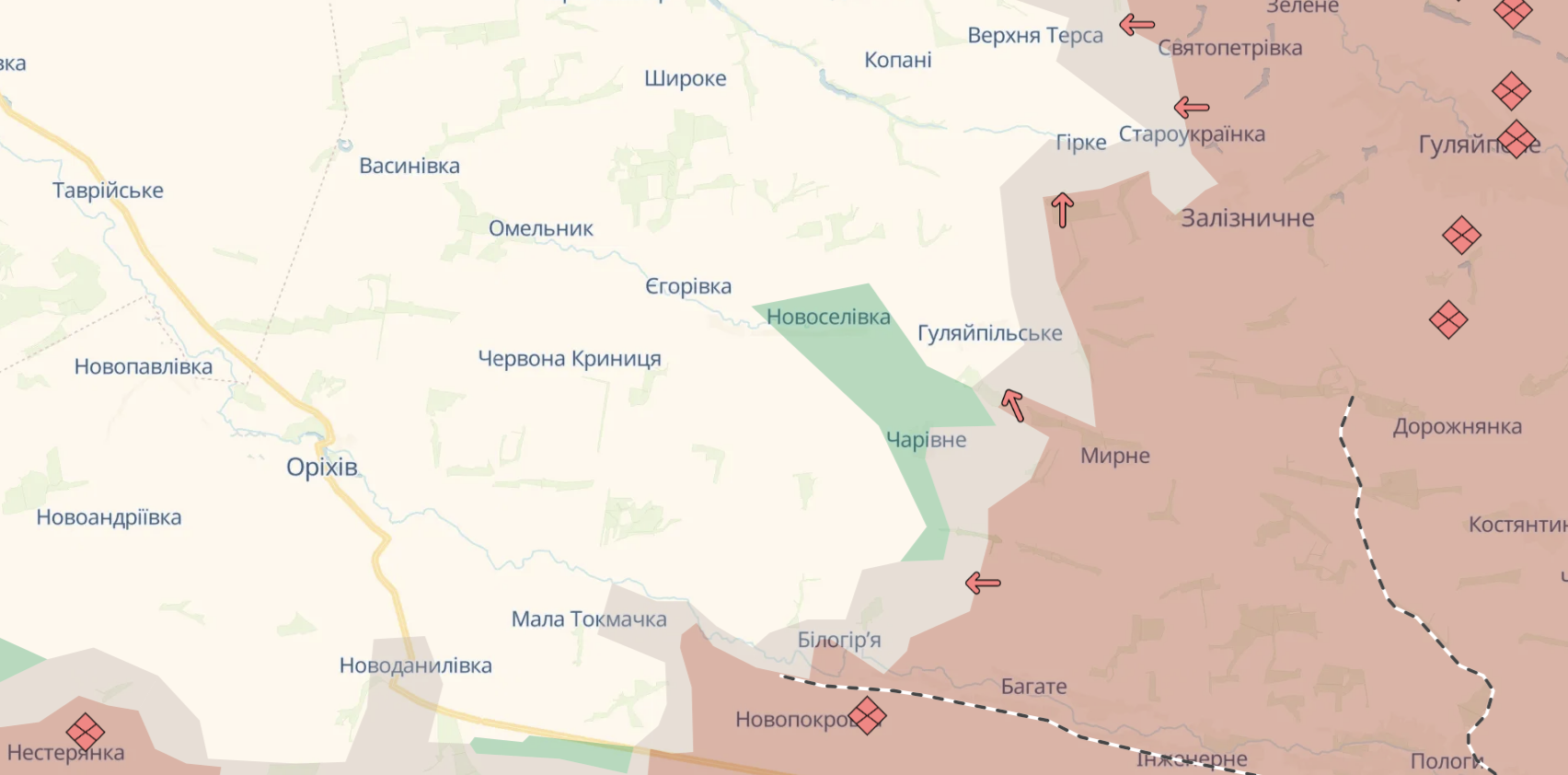 Карта бойових дій в Україні станом на 17 жовтня 2026 року фото 10