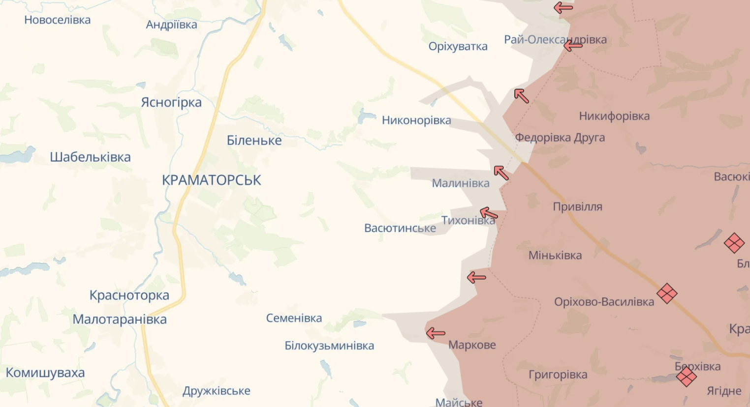Карта бойових дій в Україні станом на 17 жовтня 2026 року фото 6