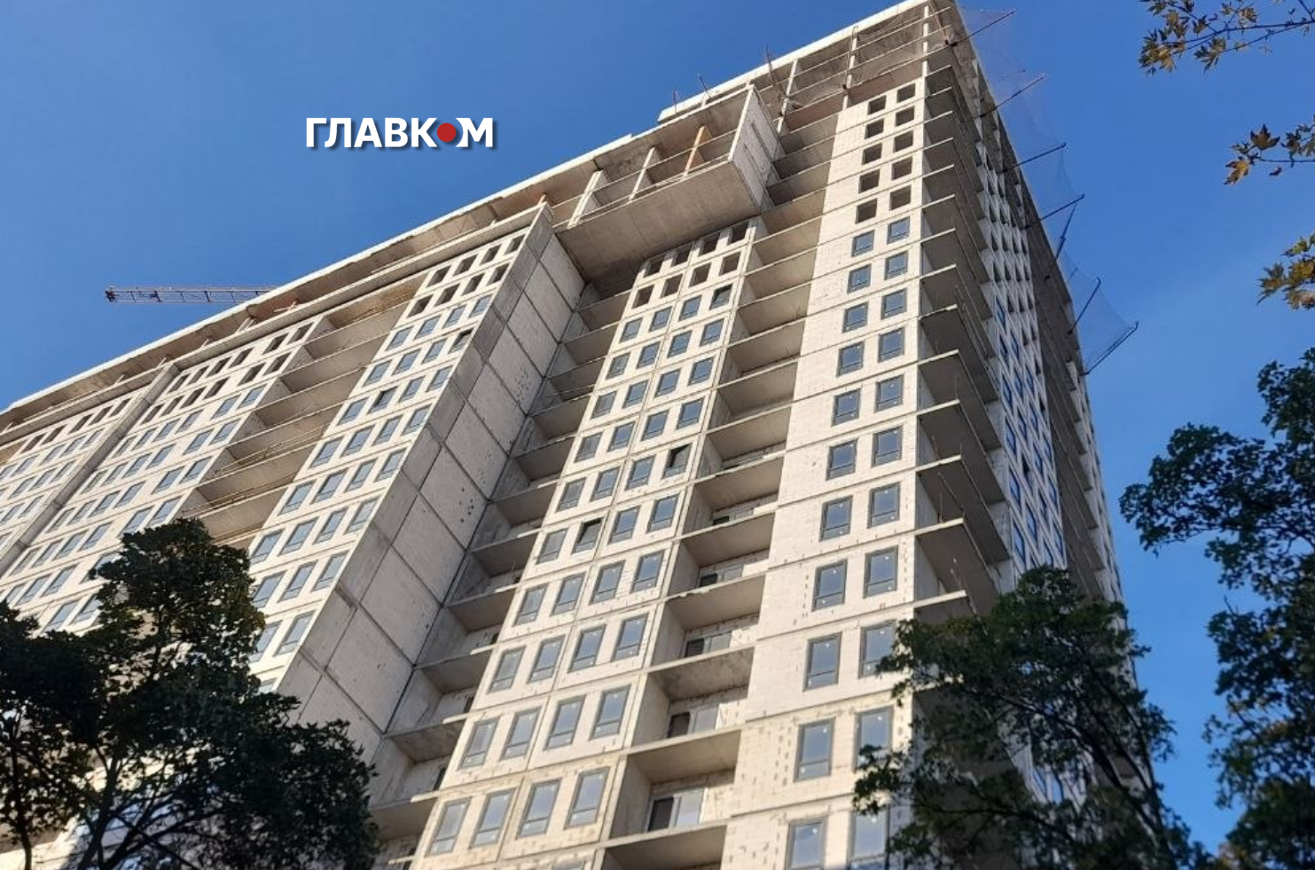 Бічний фасад ЖК Happy House, який демонструє реальні темпи робіт