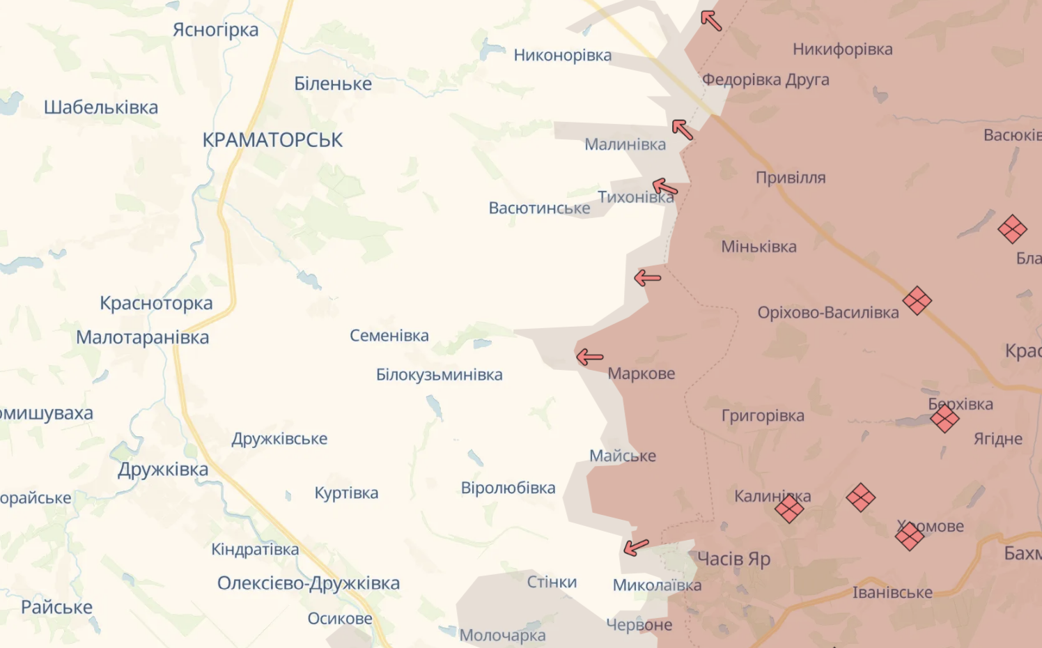 Карта бойових дій в Україні станом на 24 жовтня 2026 року фото 6