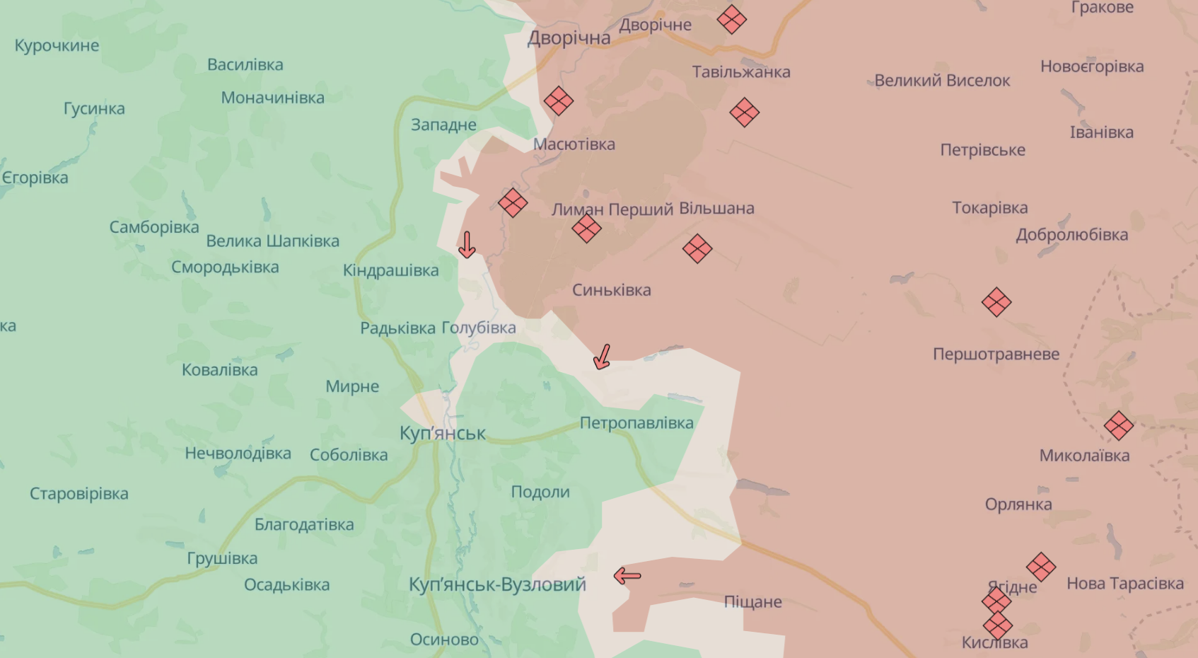 Карта бойових дій в Україні станом на 25 жовтня 2026 року фото 3