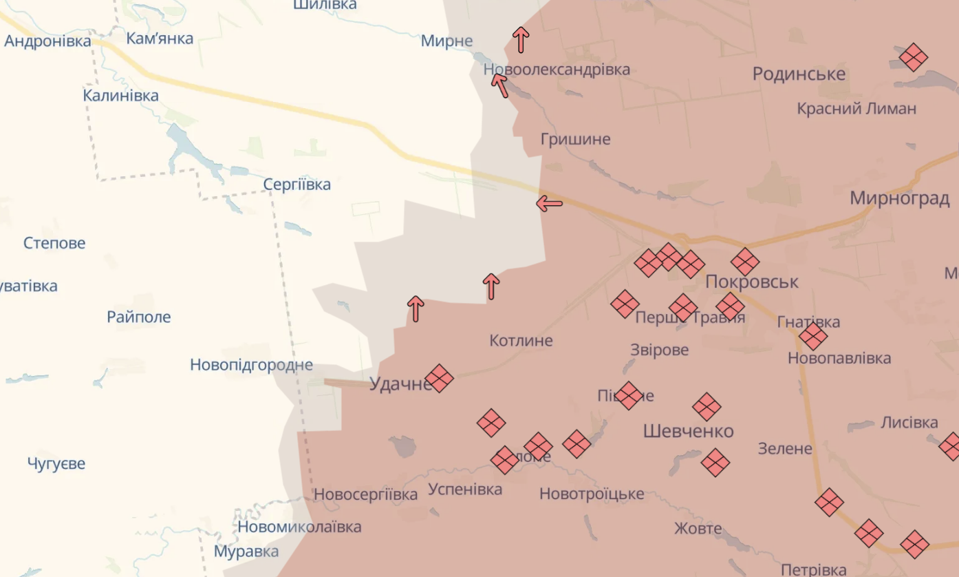 Карта бойових дій в Україні станом на 25 жовтня 2026 року фото 8