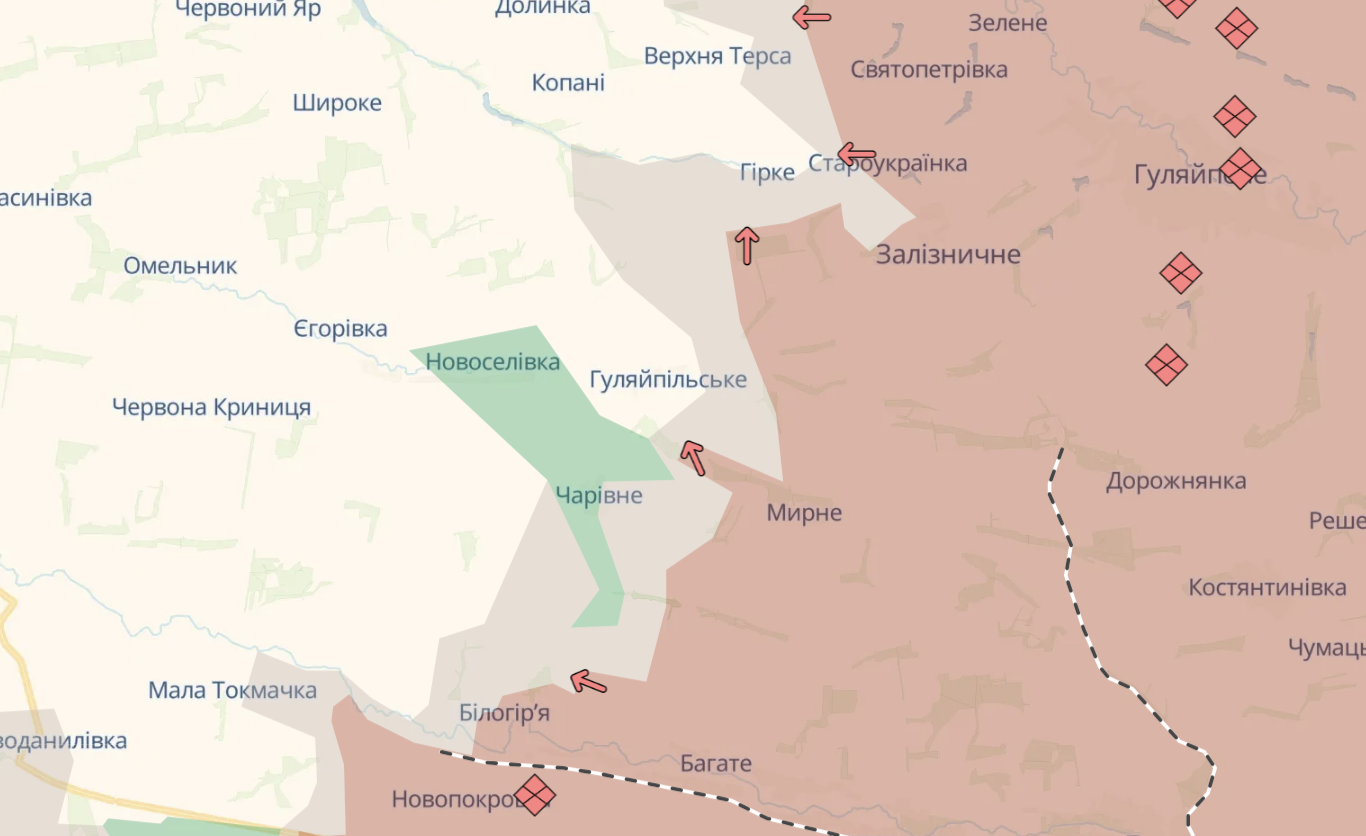 Карта бойових дій в Україні станом на 25 жовтня 2026 року фото 10