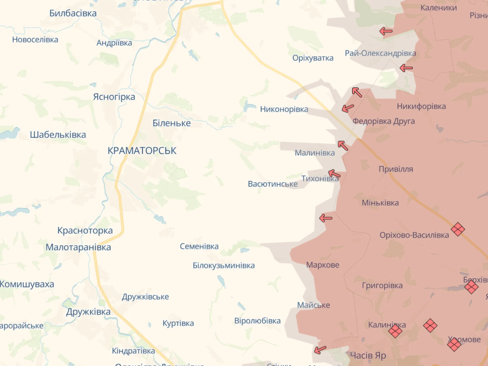 Карта бойових дій в Україні станом на 2 жовтня 2026 року фото 6