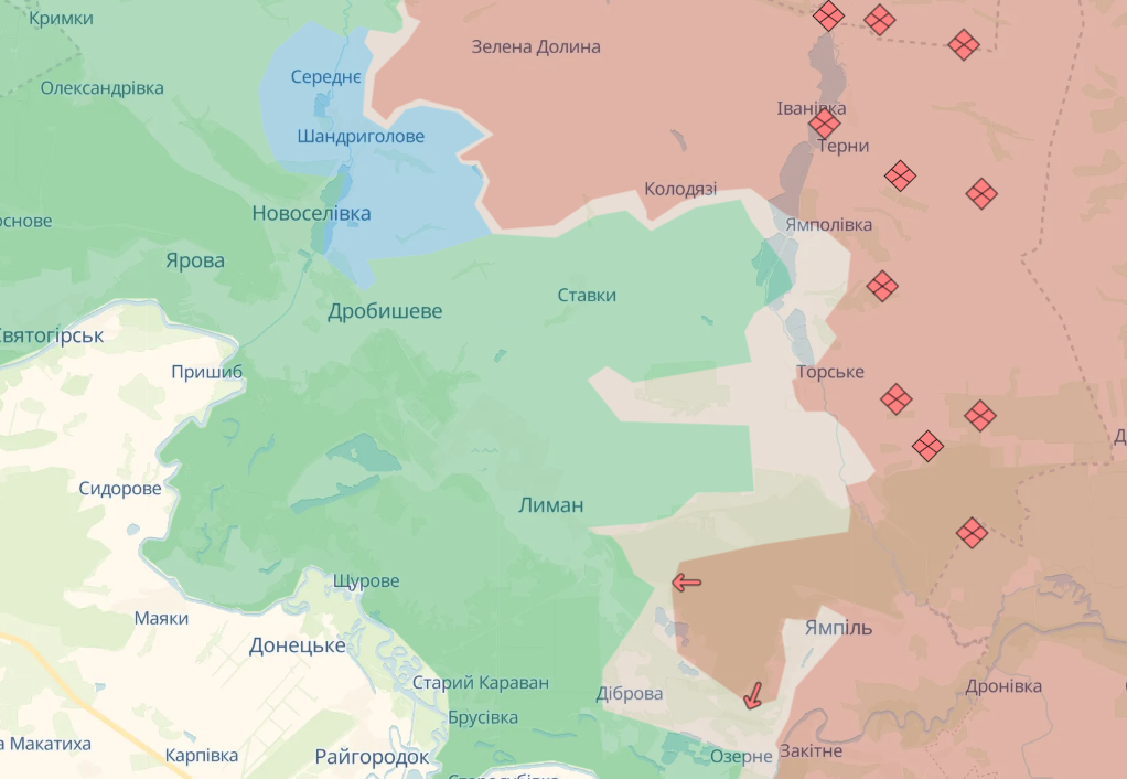 Карта бойових дій в Україні станом на 13 жовтня 2026 року фото 3