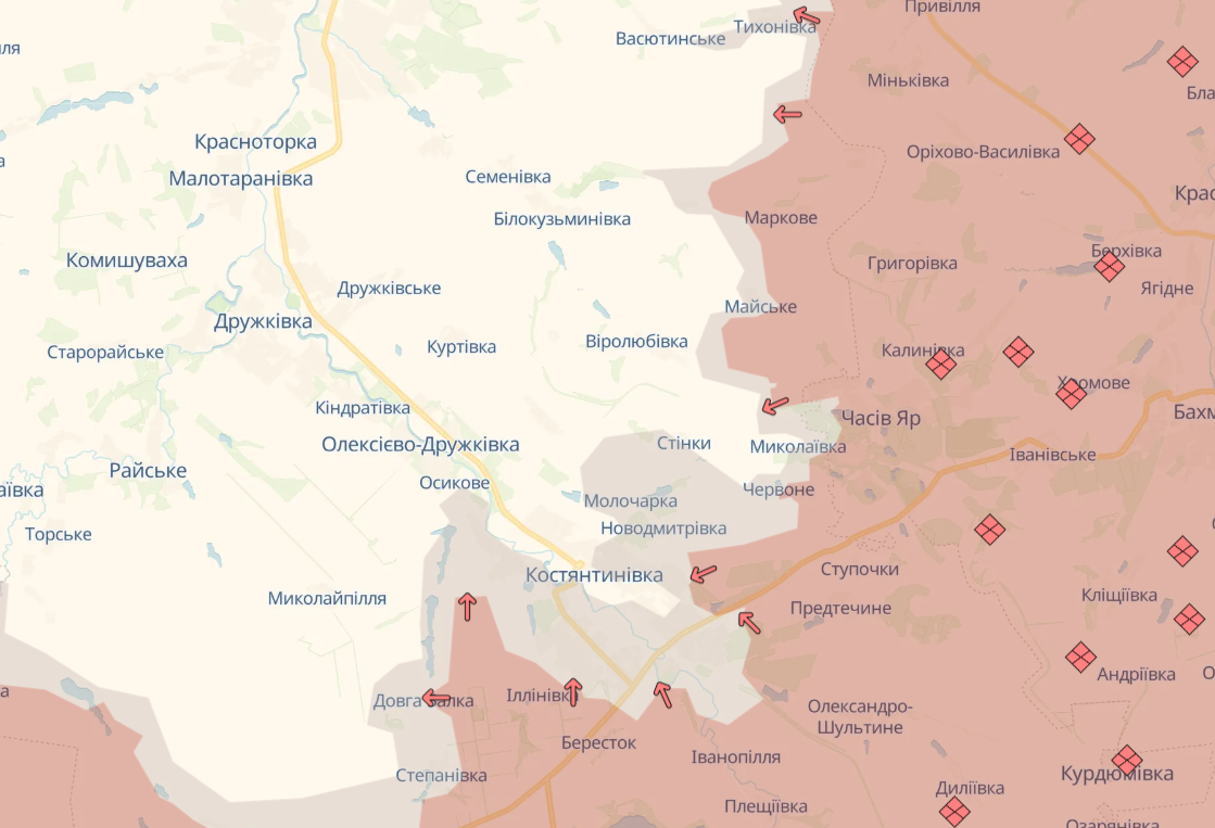 Карта бойових дій в Україні станом на 14 жовтня 2026 року фото 5