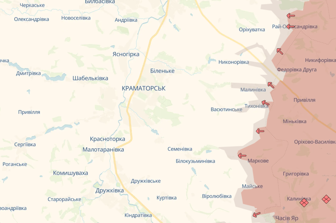 Карта бойових дій в Україні станом на 28 жовтня 2026 року фото 6