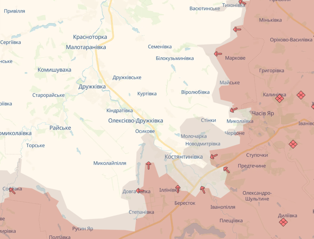 Карта бойових дій в Україні станом на 29 жовтня 2026 року фото 6