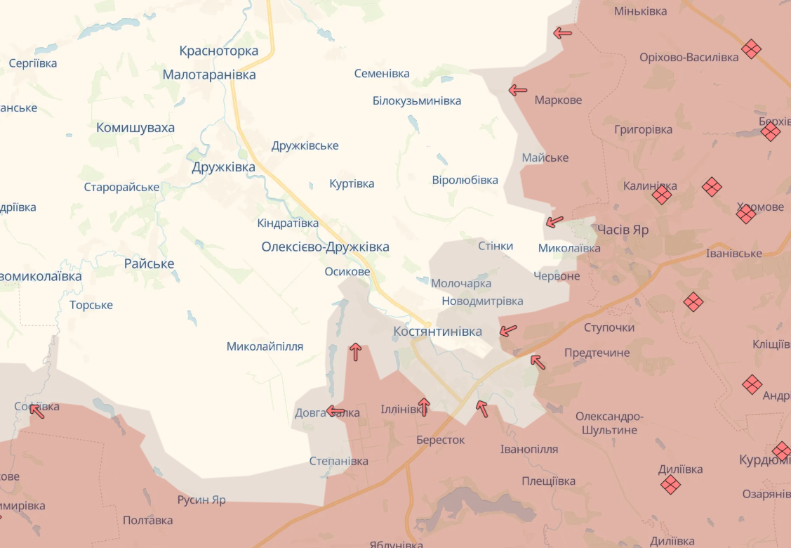 Карта бойових дій в Україні станом на 30 жовтня 2026 року фото 6