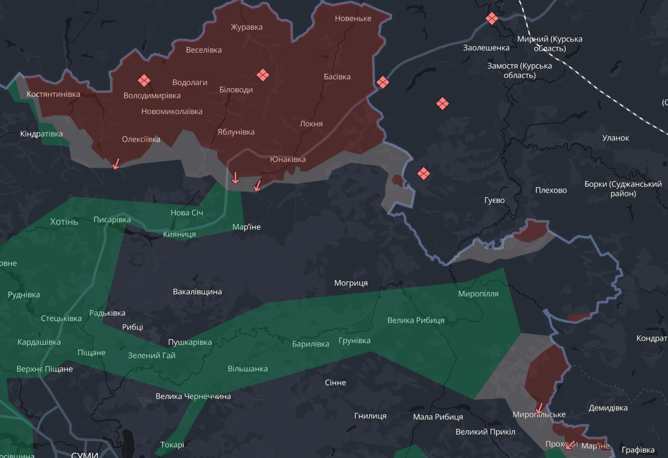 Карта бойових дій в Україні станом на 6 жовтня 2026 року фото 1